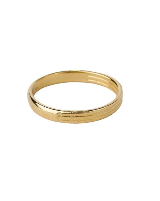NASI SILVER Metallic Coil Band Ring
