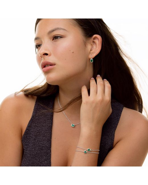 Dower & Hall Metallic Greens Tutti Frutti Duo Chain Bracelet