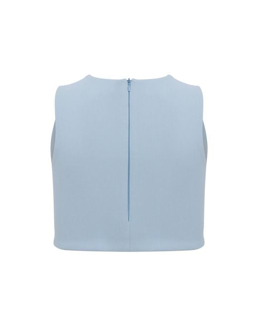 Maan Istanbul Blue Detailed Chest Back Zippered Bustier