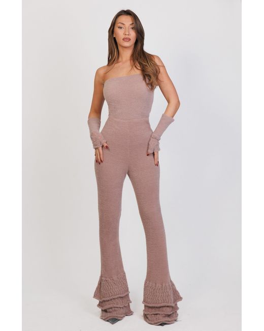Maison Bogomil Pink Knit Bodycon Jumpsuit