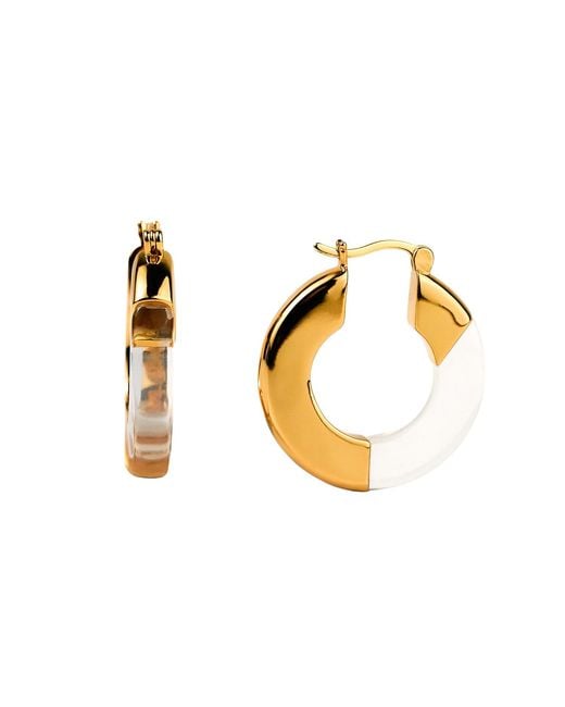 Zynnia Collective Metallic Split Hoops
