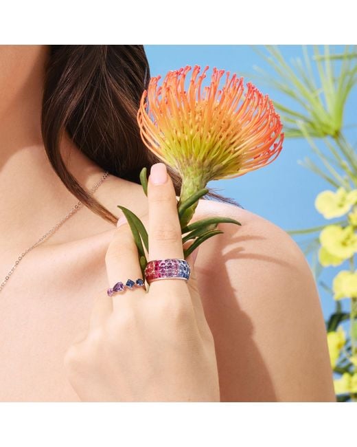 Arte Madrid White Sundaze Dome Ring