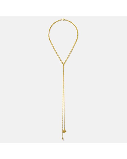 Alexie of Athens Metallic Fortuna Tie Lariat