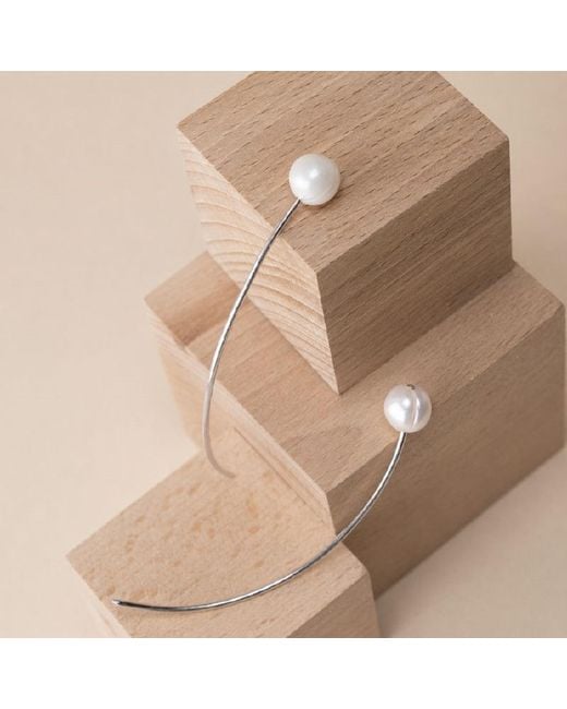 Silver Moon White Lunar Sterling Pearl Earrings – Edition