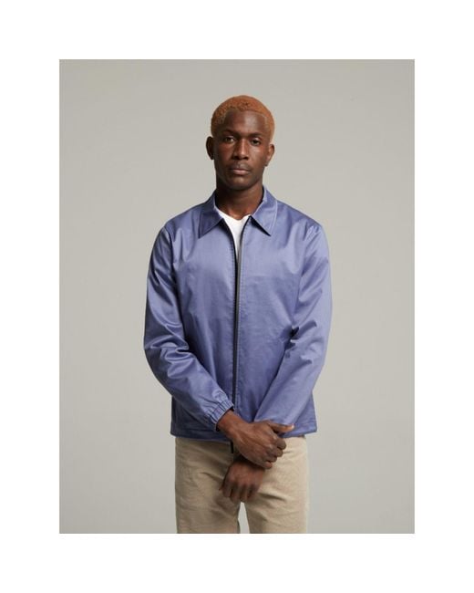 Guards London Blue Martelloz Zip Coach Jacket for men