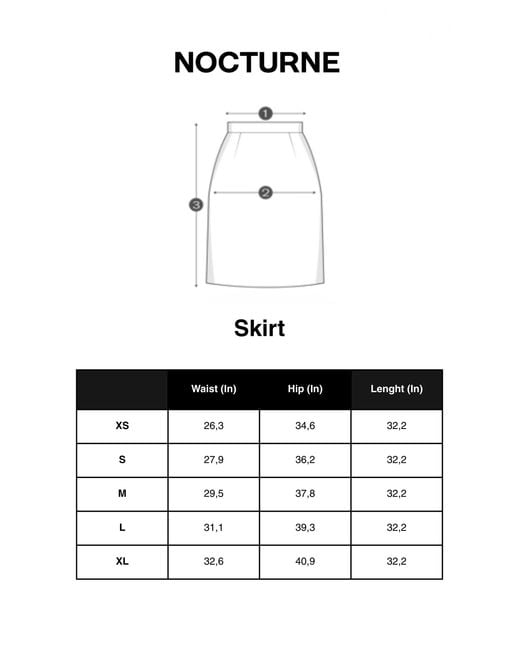 Nocturne Natural Flared Midi Skirt