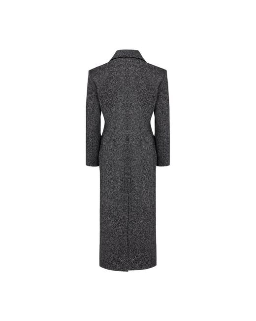 Pcfg Black Your Itch Cashmere Blend Long Overcoat