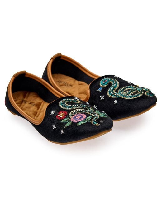 Fuchsia Shoes Black Viper Velvet