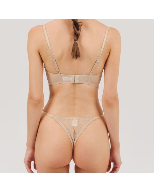 Daily Underwear Natural Neutrals Adjustable String Panties Base Nude