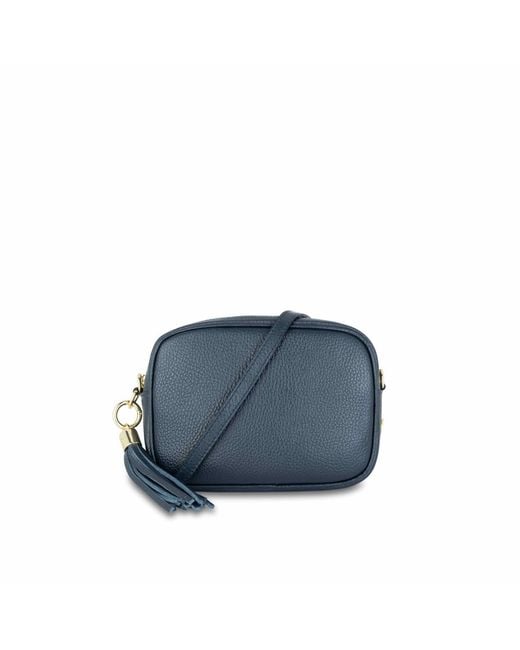 Apatchy London Blue The Tassel Leather Crossbody Bag