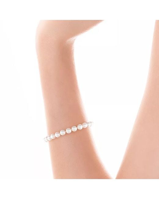 Unaloe Metallic Elegant Sterling Pearl Bracelet For – Timeless Natural Pearl Jewelry