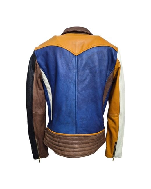 Zasta Studio Blue Artifact Theory Biker Leather Jacket D