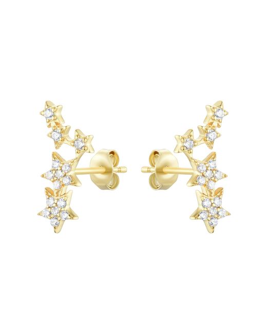 KAMARIA Metallic Starry Night Constellation Stud Earrings