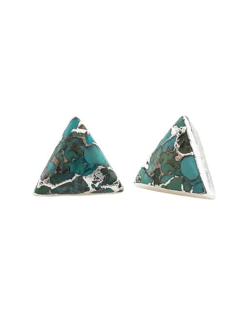 Starfish Project Green Ellie Triangle Studs