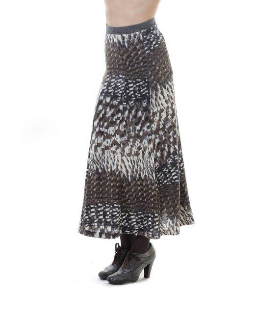 Conquista Multicolor Animal Print Maxi Skirt