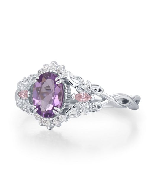 Azura Jewelry New York Purple Elaria Amethyst Ring