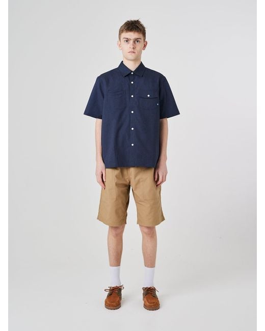 Uskees Blue Tasker Shirt for men