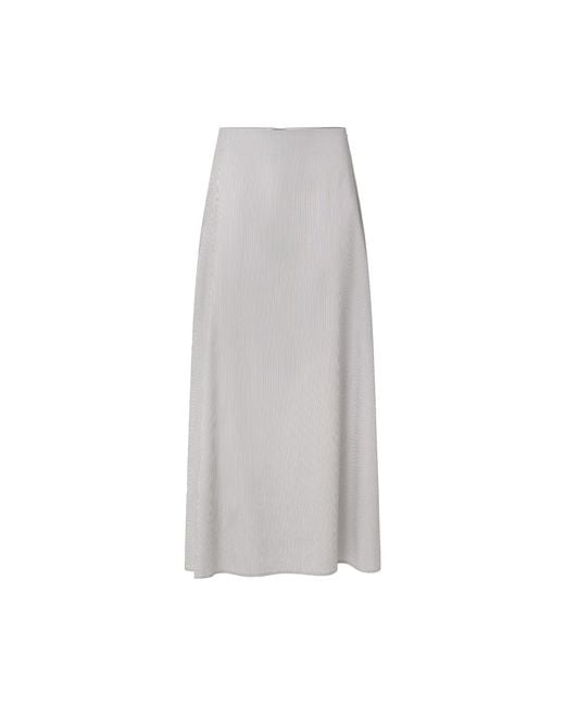 Audrey Vallens Gray Column Skirt