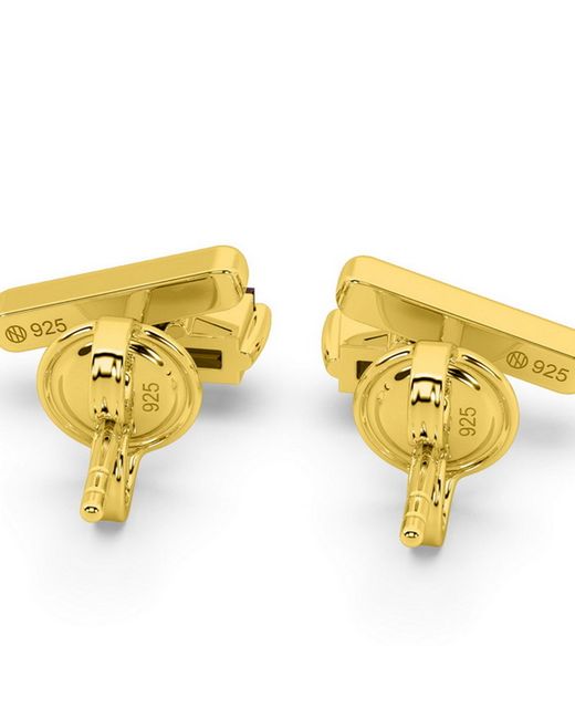 Onia Metallic Ruby Bar Studs