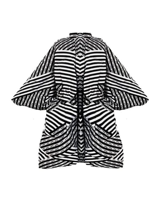 Maxjenny Black Oversized Puffer Coat –