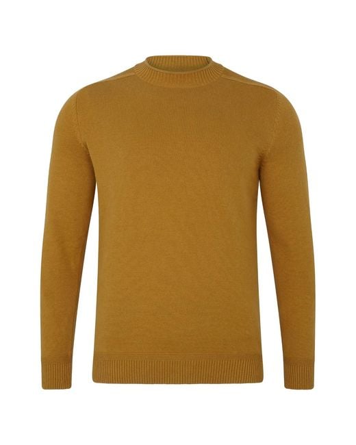 Paul James Knitwear Green Lightweight Cotton Linen Slaithes Saddle Shoulder Jumper for men