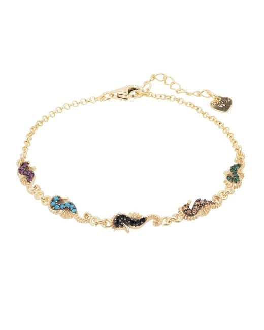 Latelita London Metallic Seahorses Bracelet Gold