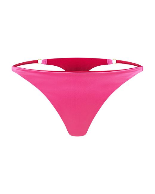 Ekcentrik Pink French Kiss Satin Adjustable Briefs