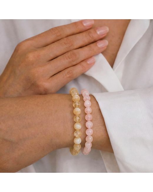 seree Yellow Manifest Collection Abundance Crystal Beaded Bracelet