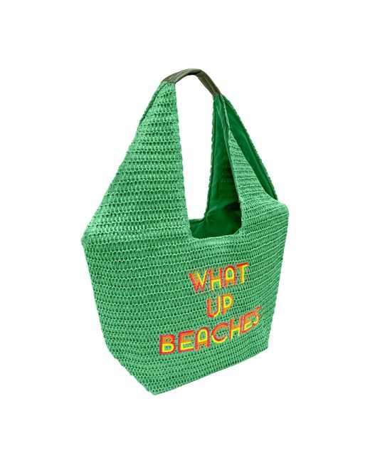 Lilly Loves Green What Up Beaches Oversized Beach Bag