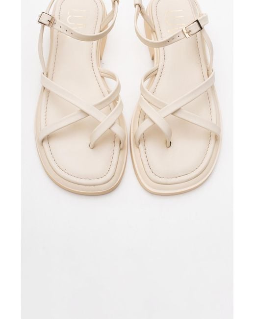 Forever & Always Shoes Metallic Neutrals Antas Leather Sandals