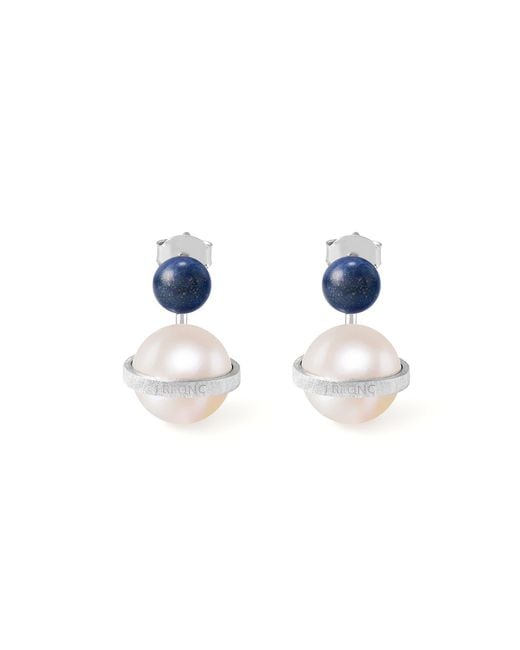 Freqnc Atelier Purple Orphic Cosmic Egg Earrings