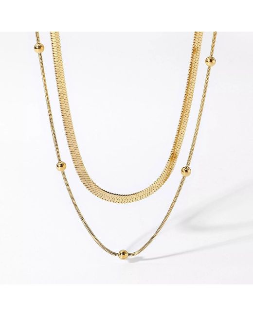 Elk & Bloom Metallic Dainty Chain Choker