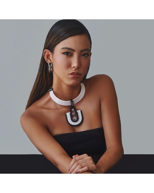 Gissa Bicalho Multicolor Handmade Acrylic Necklace Chocker Orion