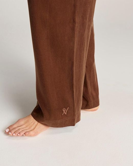 Nudea Brown Eco-Luxe Drawstring Trouser
