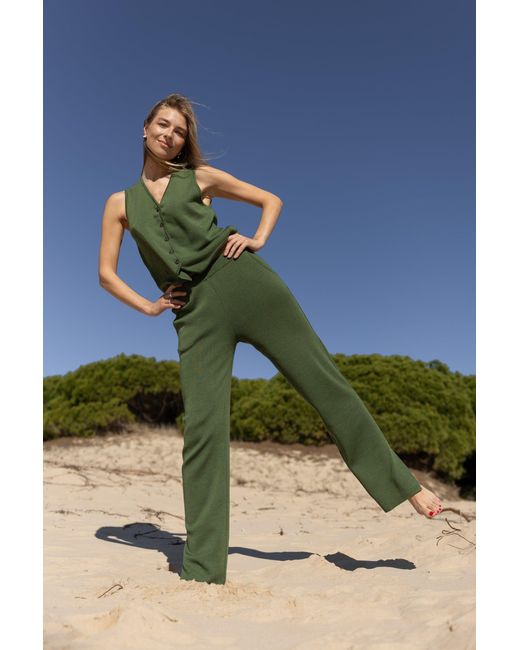 SALANIDA Green Ora Merino Pants