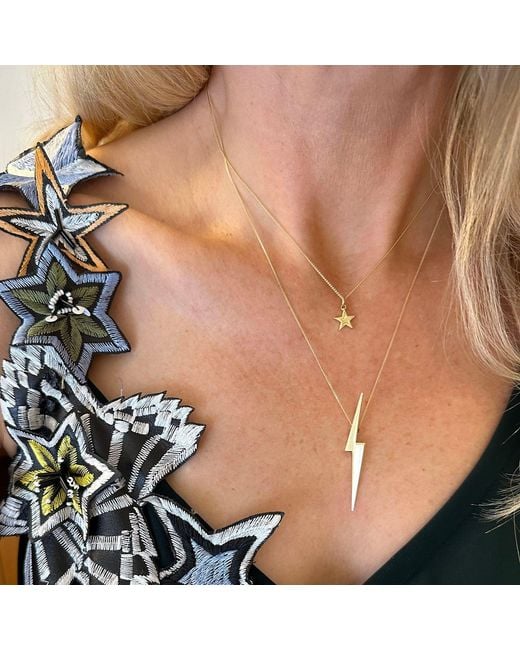 Edge Only Metallic Mini Megastar Pendant 18Ct Vermeil