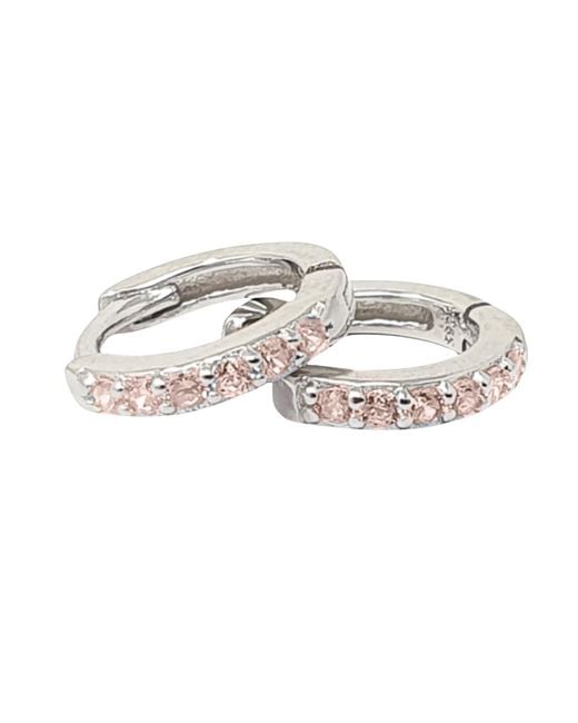 Harfi Metallic Tourmaline October Birthstone Small Huggies