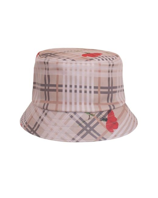 RainSisters Brown Neutrals Elegant Bucket Hat: Royal Blush