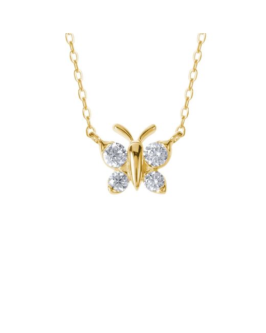 BLOOMTINE | Earth Angel HQ Metallic Enchanting Flutterfly Vermeil Butterfly Necklace