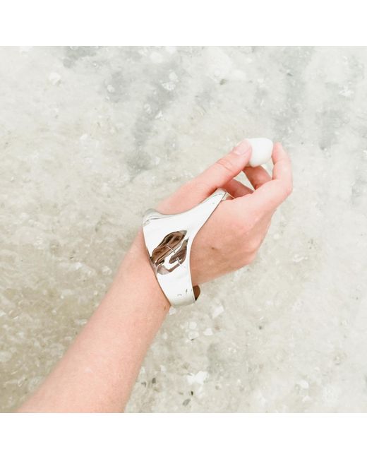 Babaloo Blue Palm Cuff Bracelet