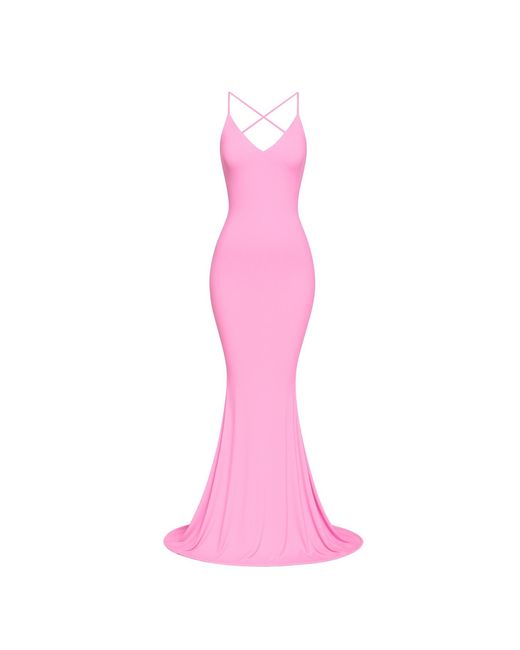 Moda Glam Pink Eve Mermaid Gown- Candy