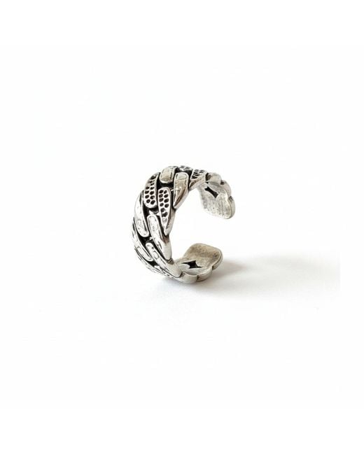 By Virgo White Riven Ring