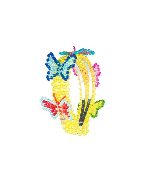 Tillie Beads Yellow Butterfly Bead Headband