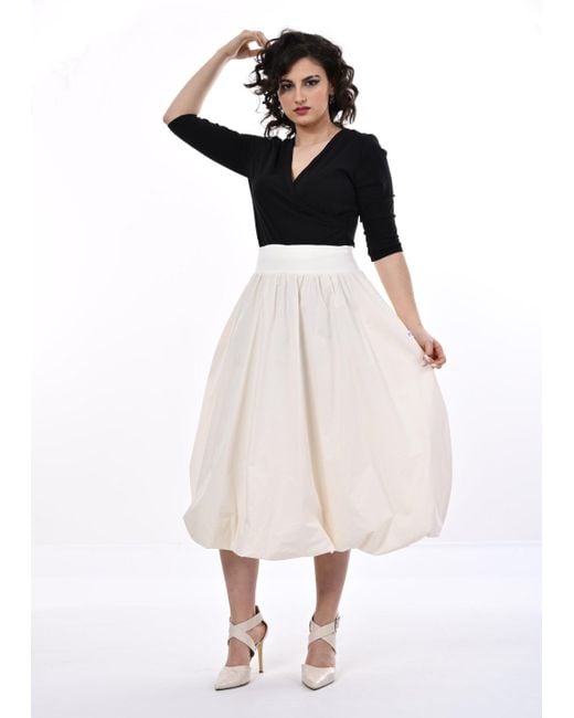 Frock Tales White Enoki Puffball Skirt