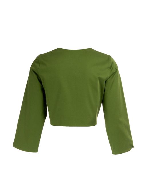 Sofia Tsereteli Green Bolero Jacket