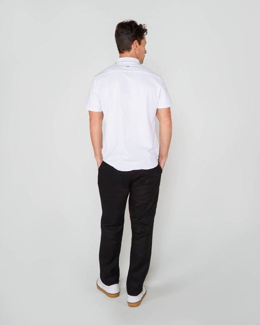 Lords of Harlech Blue Devon Linen Pant for men