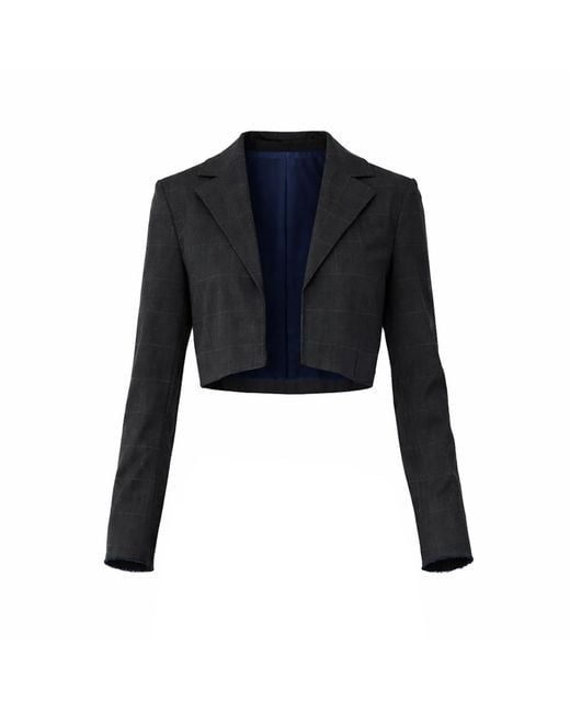 Belletage Swimwear Blue The Ashley Cropped Mini Blazer Top