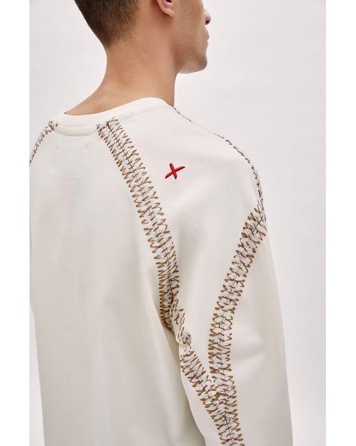 Pcfg White Neutrals Crochet Tee for men