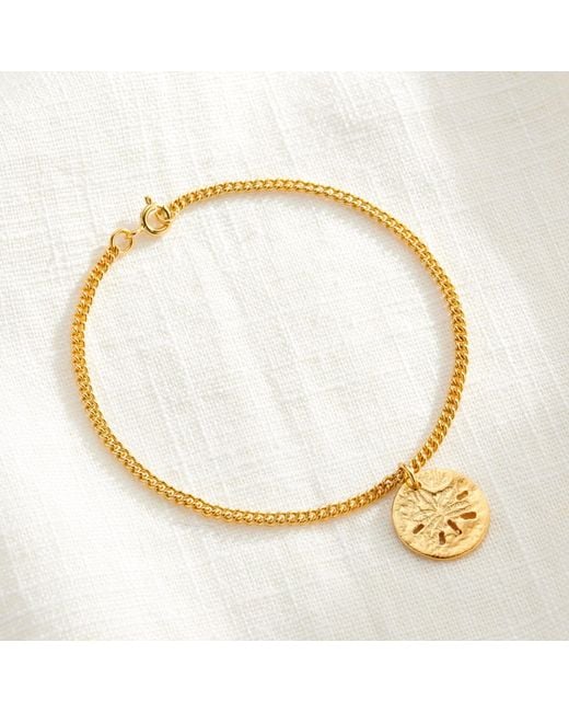 Posh Totty Designs Metallic Plated Sand Dollar Charm Bracelet