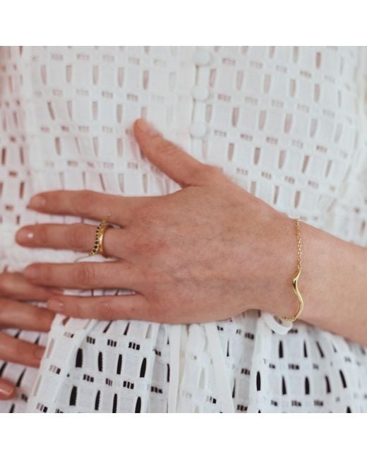 Linda Fiore Metallic Swirl Bracelet Vermeil